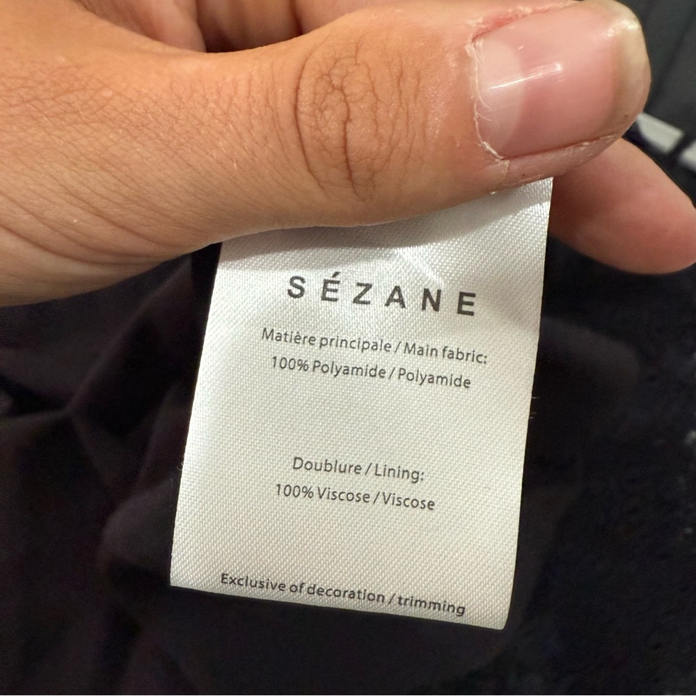 Sezane Dress Nova Midi Lace in Black - Picture 8 of 9